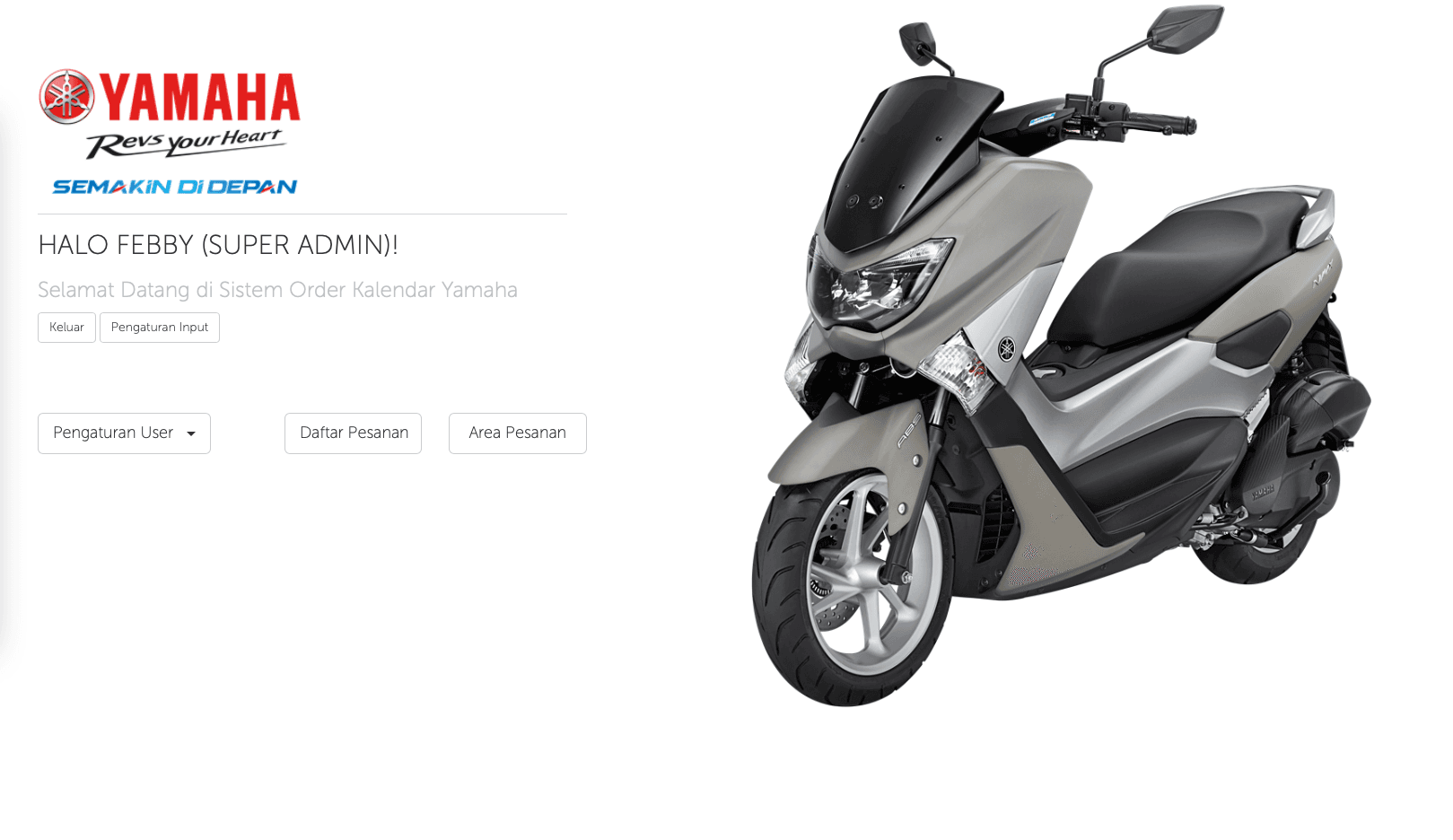 Yamaha Calendar