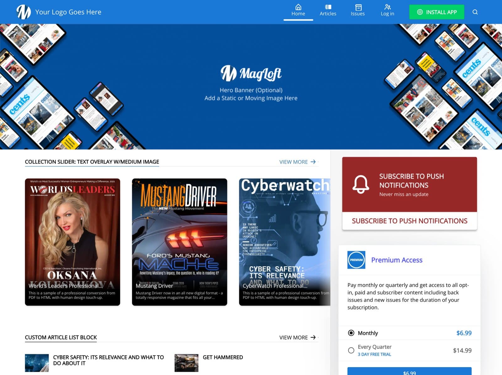 MagLoft Universal App